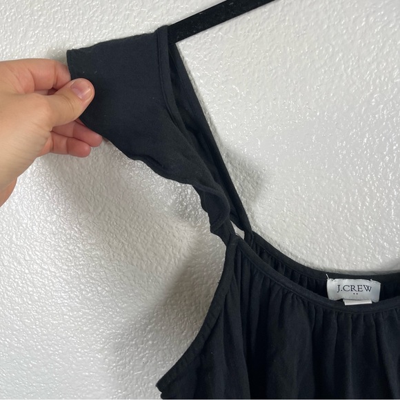 J. Crew Black Tiered Flowy Midi Dress Women’s XS Petite - Picture 6 of 9